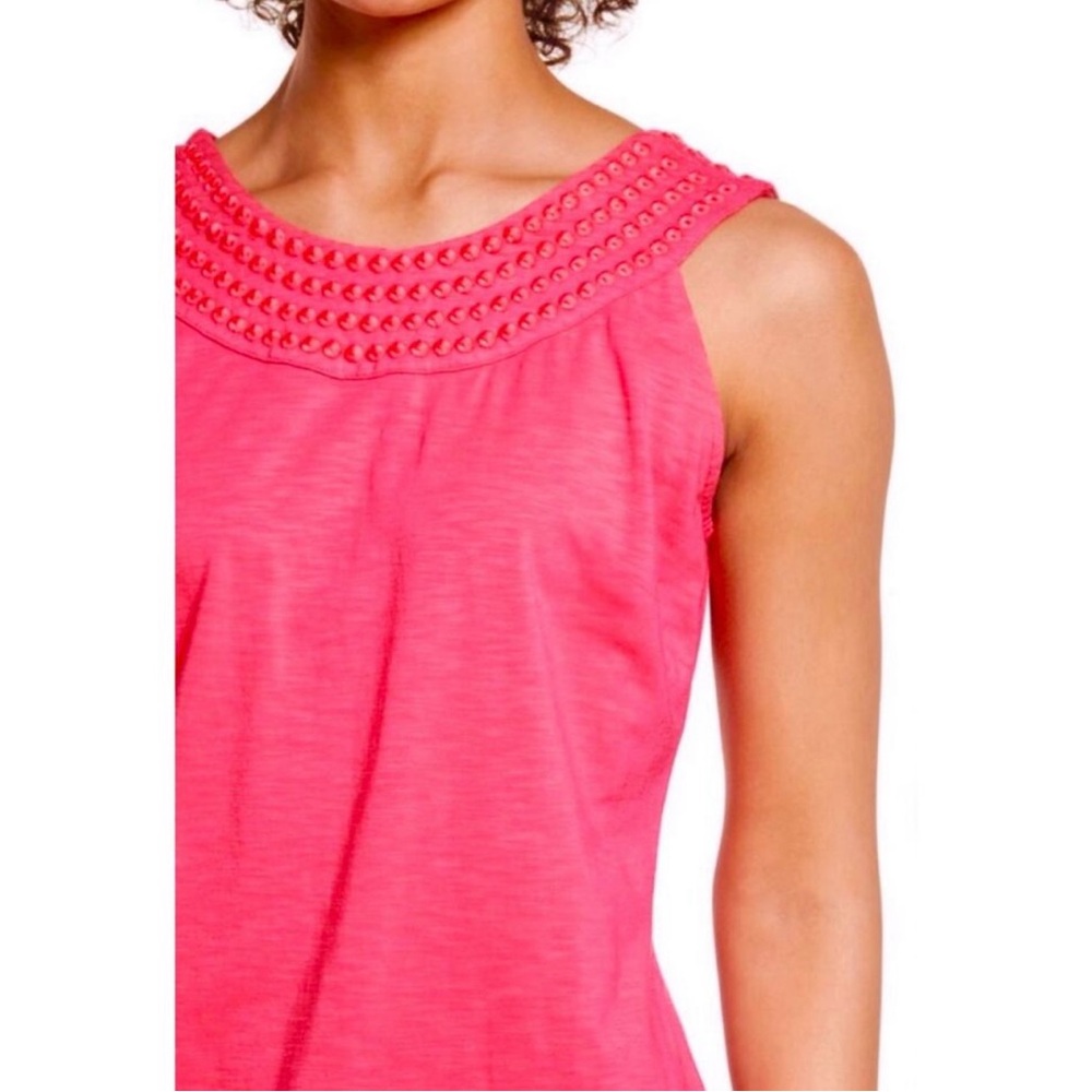 Tommy Bahama Pearl Embroidered Shift Dress in Amaranth, Small